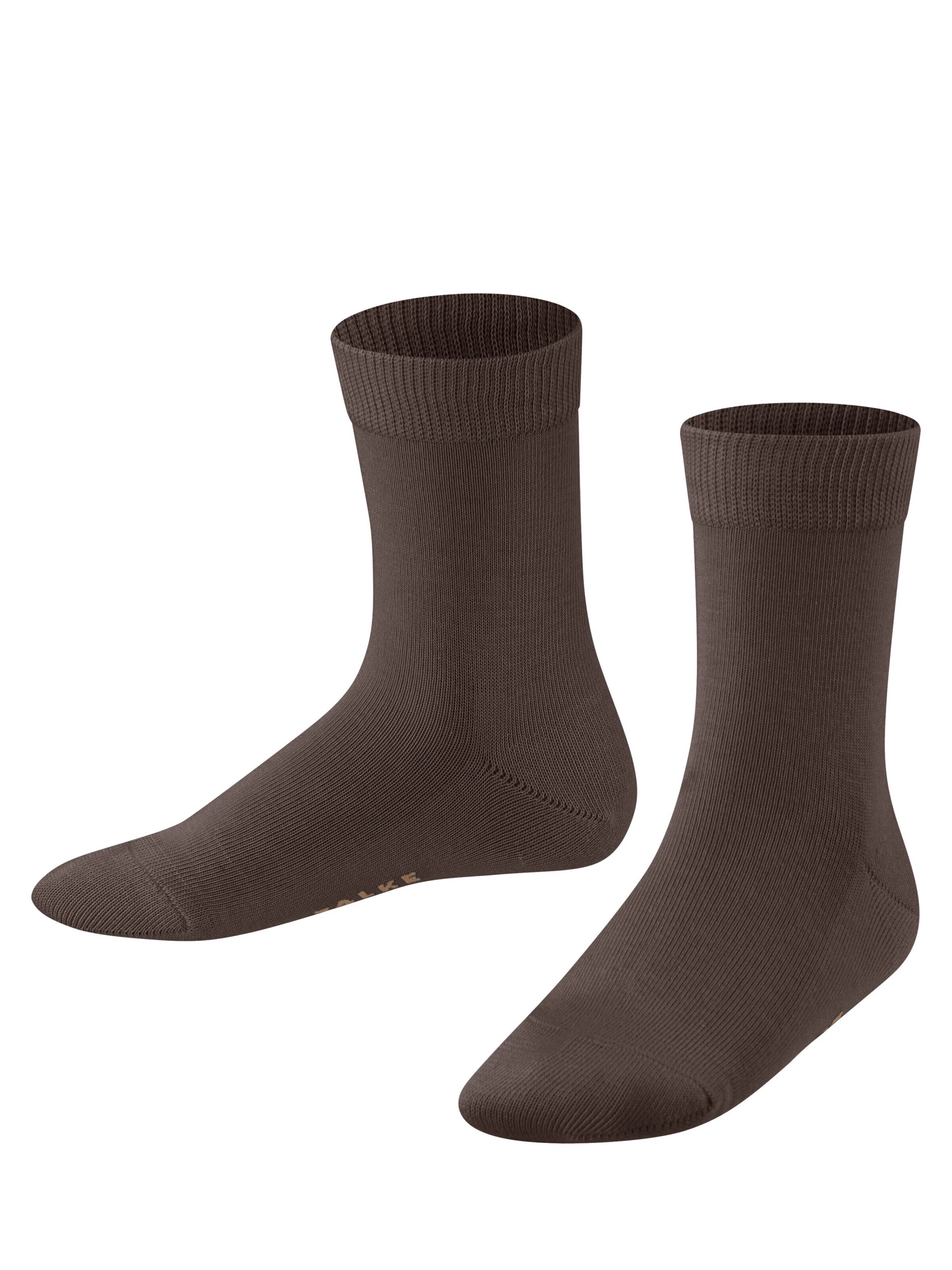FALKE Socks 'Family' in Brown: front
