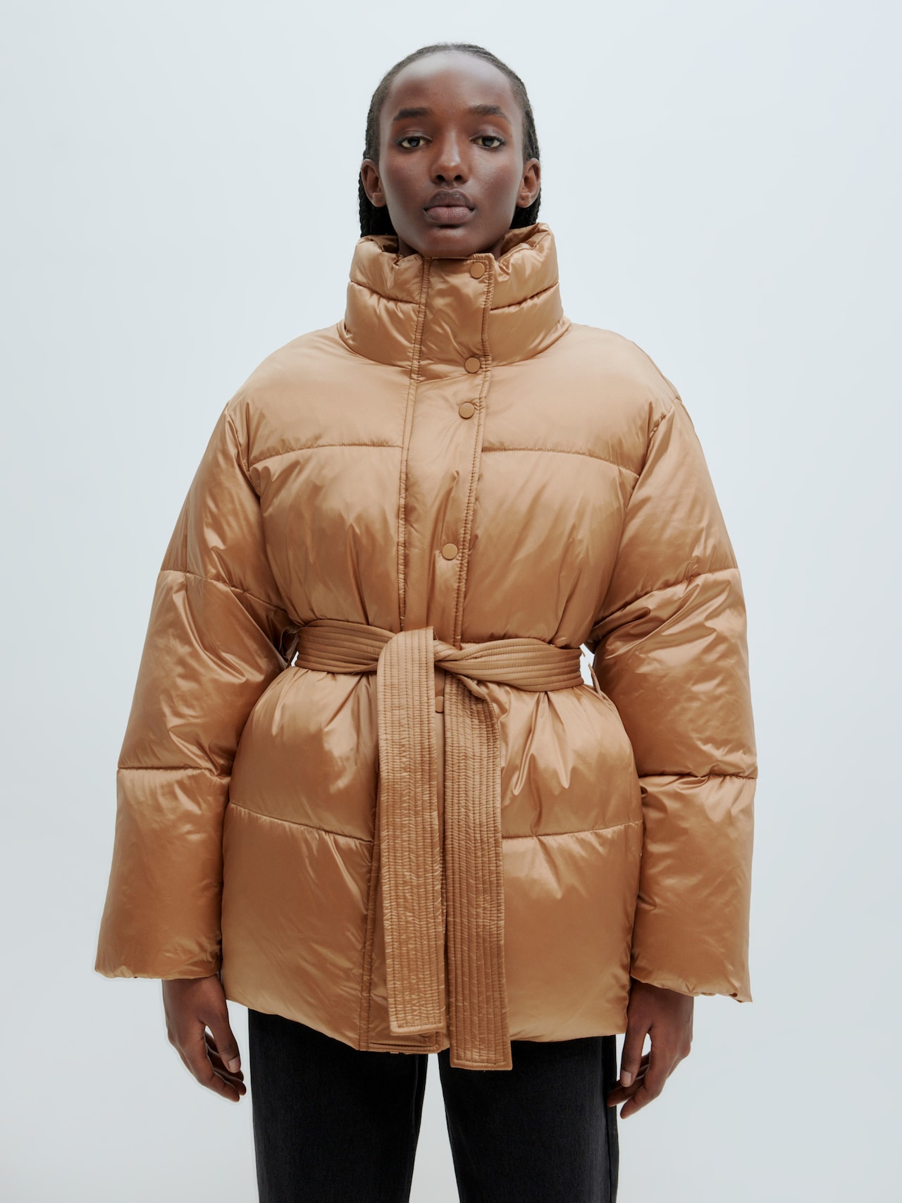 EDITED Producten Winterjas 'Fatima' Lichtbruin