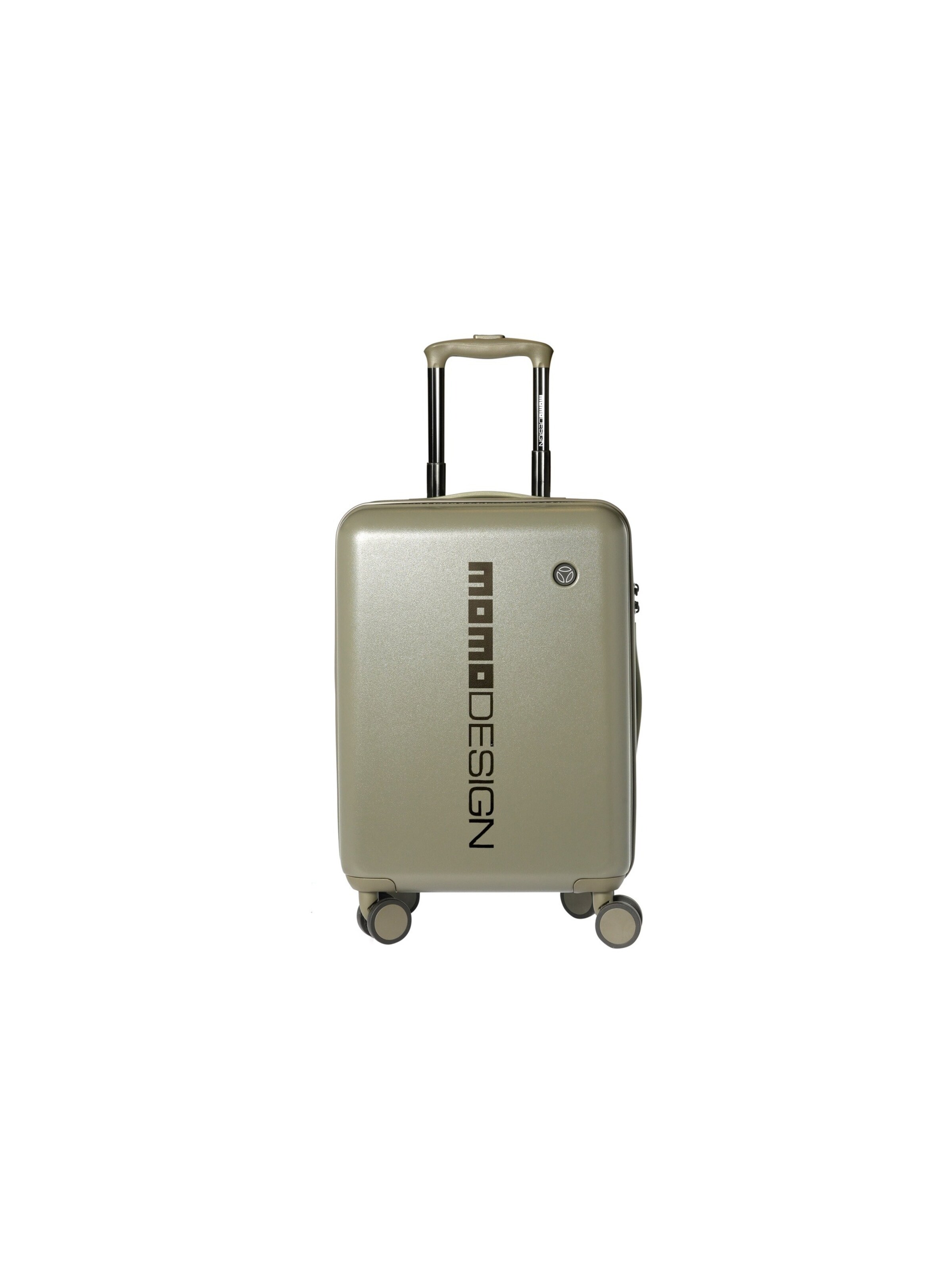 Valigia 'Trolley Cabin Momo Design ABS con Zip 54,5 cm' di Momo Design in verde: frontale