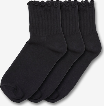 Urban Classics Socks 'Ruffle' in Black: front