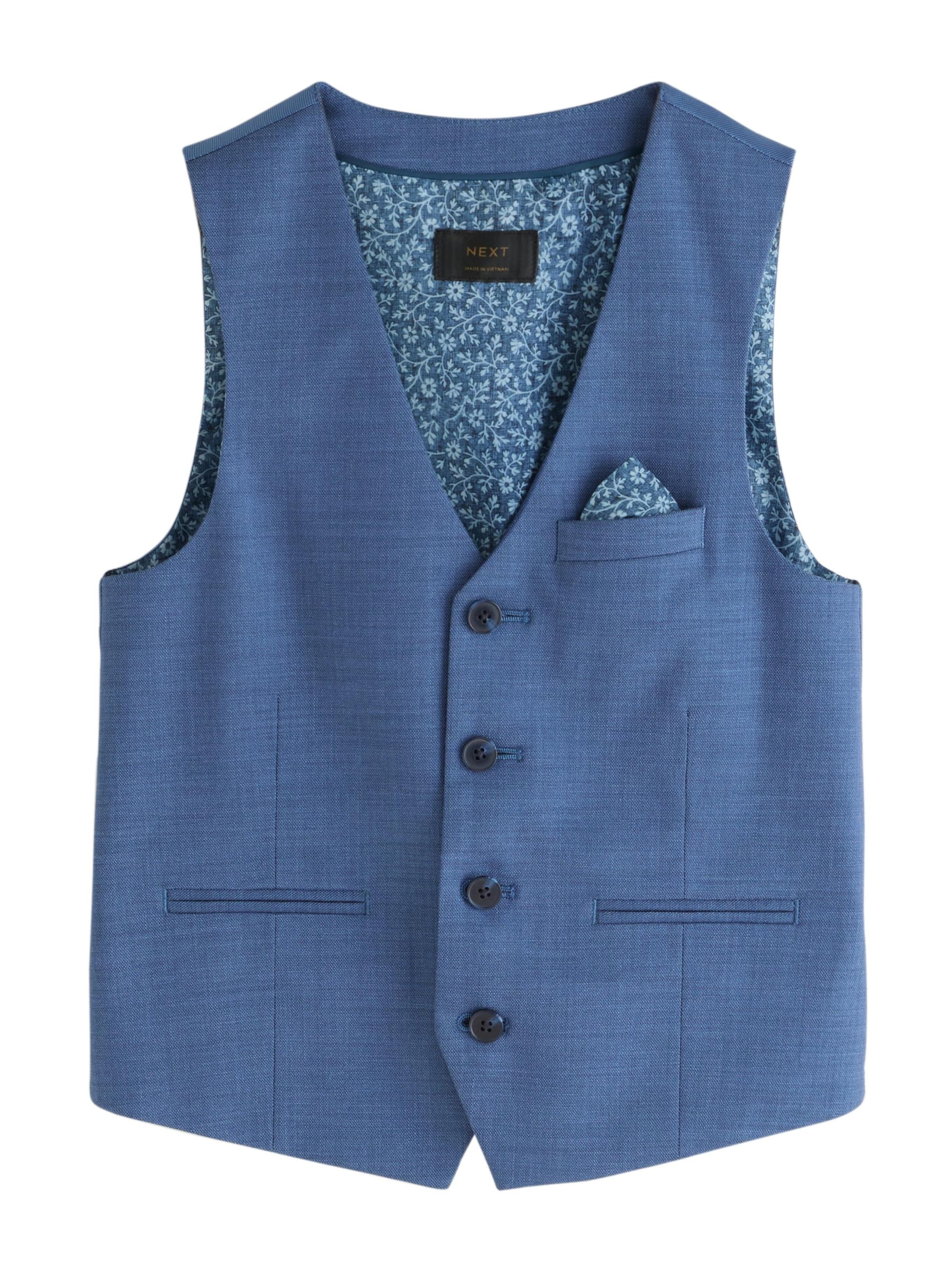 Next Weste in Blau: Vorderseite