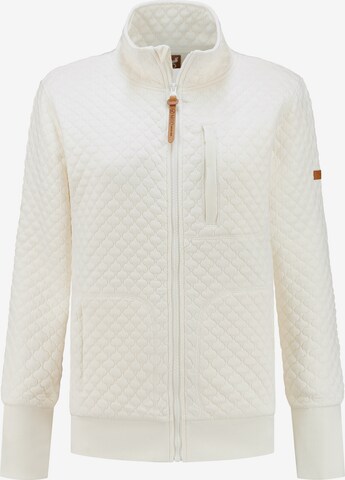 MGO Knit Cardigan 'Fara' in White: front