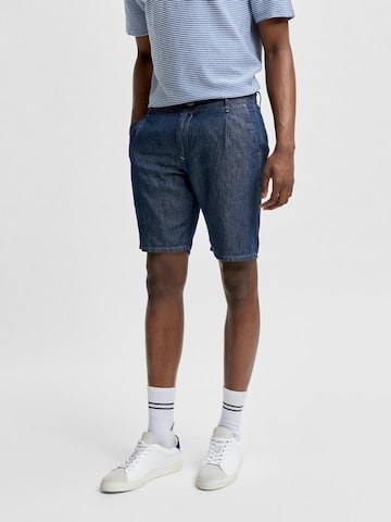 SELECTED HOMME Regular Shorts 'Clay' in Blau