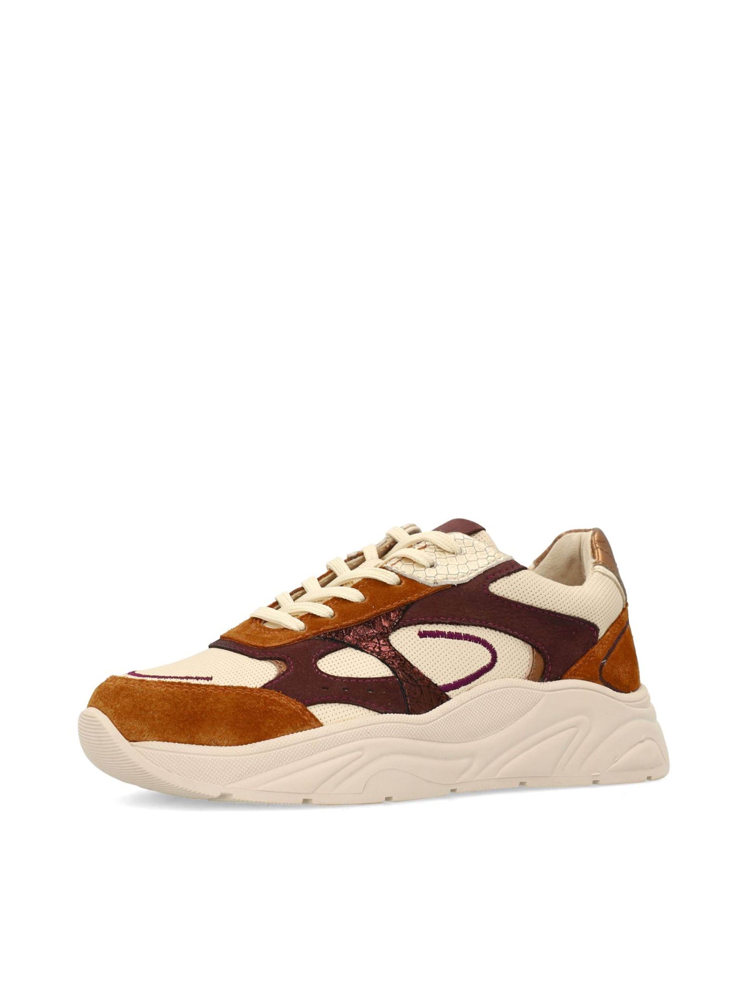 Baskets basses SACHA en beige : devant