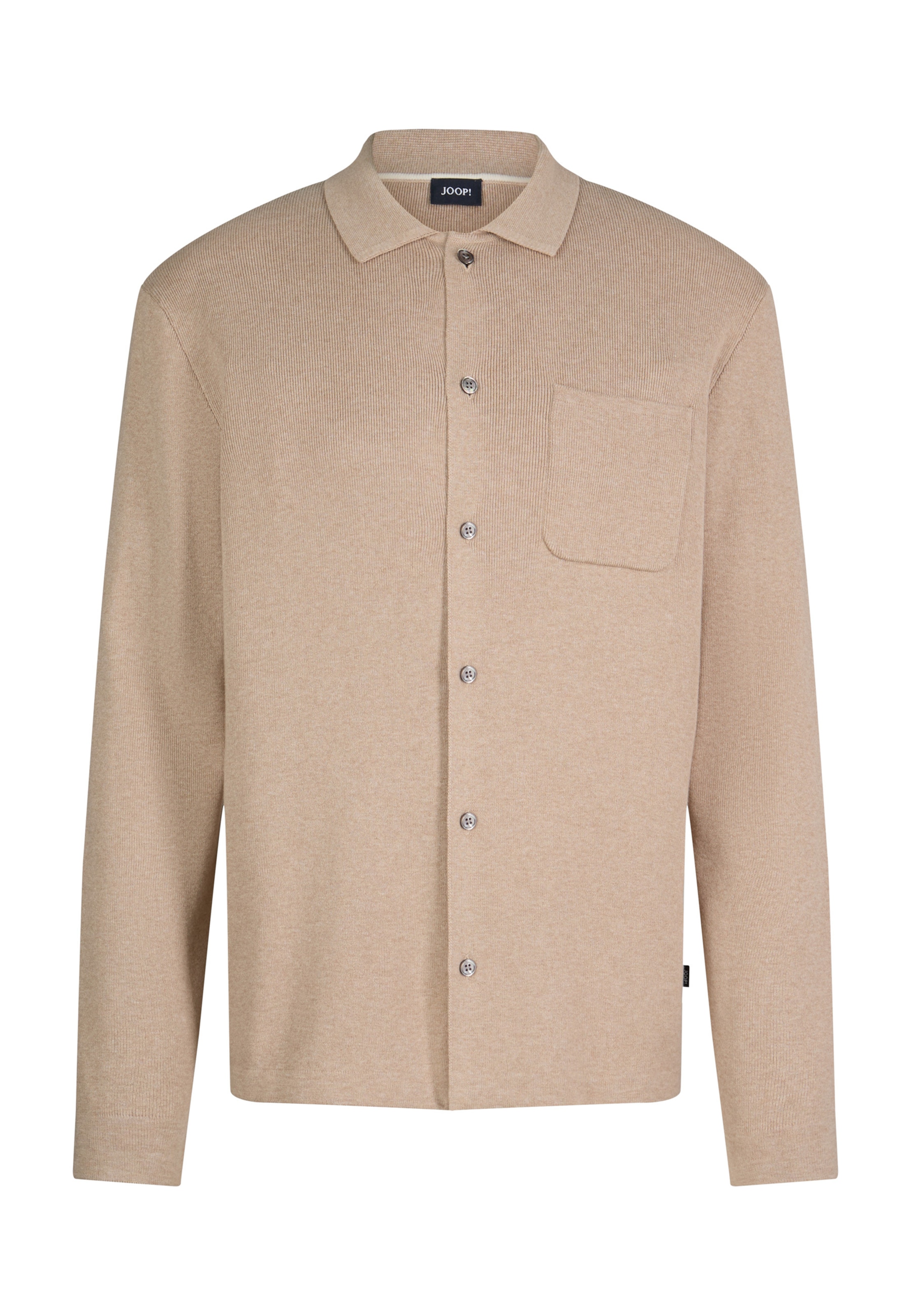 JOOP! Gebreid vest in Beige: voorkant