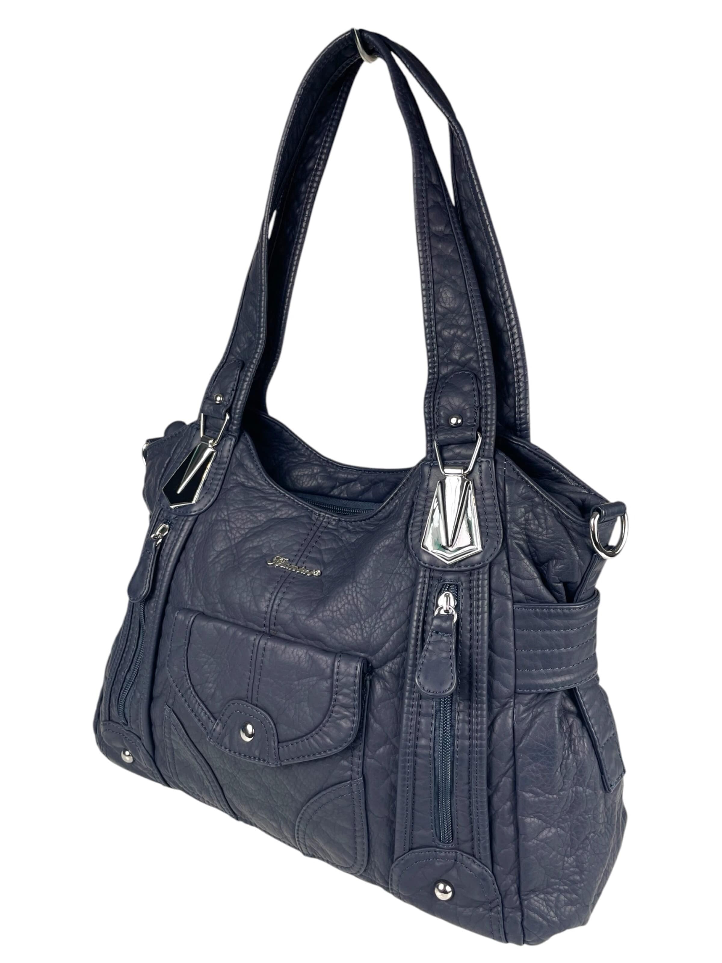 Borsa a spalla di Kumixi in blu