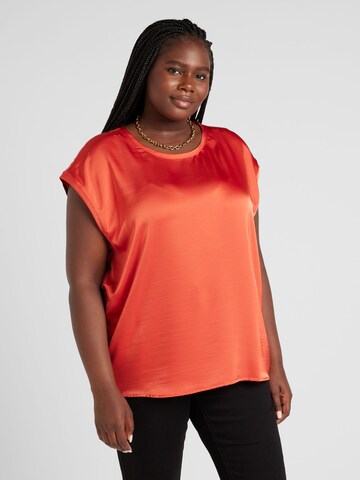 Vero Moda Curve - Blusa 'VMCREBA' en rojo: frente