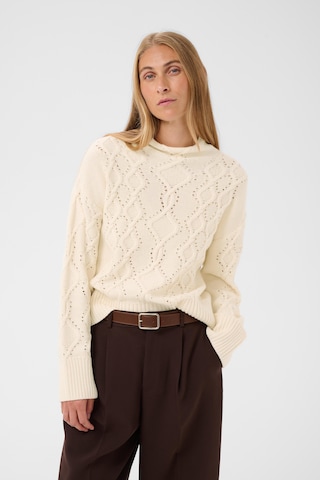 Pull-over Part Two en blanc : devant