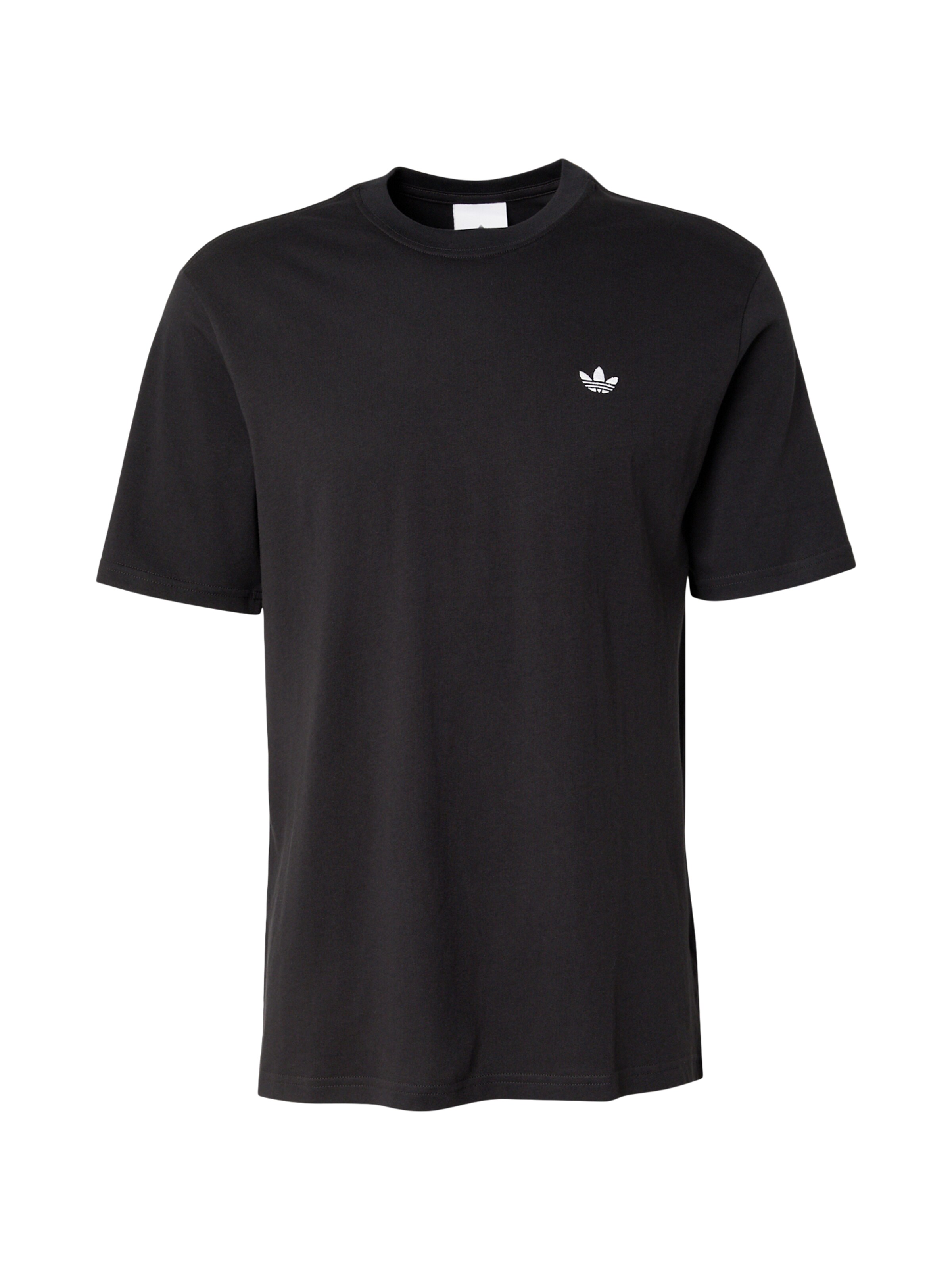 ADIDAS ORIGINALS - Camisa 'Trefoil Essentials' em preto: frente