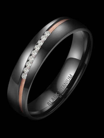 MARRYA Ring 'MARRYA Ehering BT-05 aus Black Titanium' in Zwart