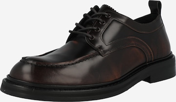 SELECTED HOMME Lace-Up Shoes in Brown: front