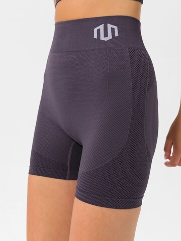 MOROTAI Skinny Workout Pants 'NAIKAN SEAMLESS' in Purple
