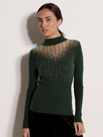 Pull-over ' ' Apricot en vert : devant
