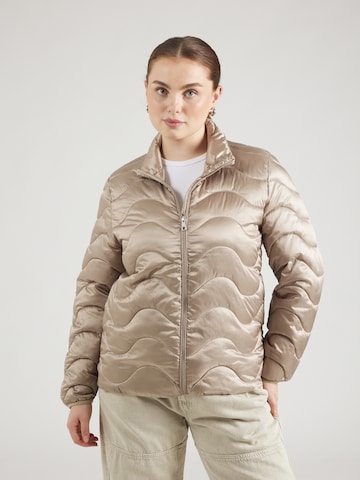 Giacca di mezza stagione 'CARVEGA' di ONLY Carmakoma in beige: frontale