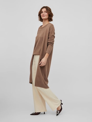 VILA Knitted Coat 'Ril' in Brown