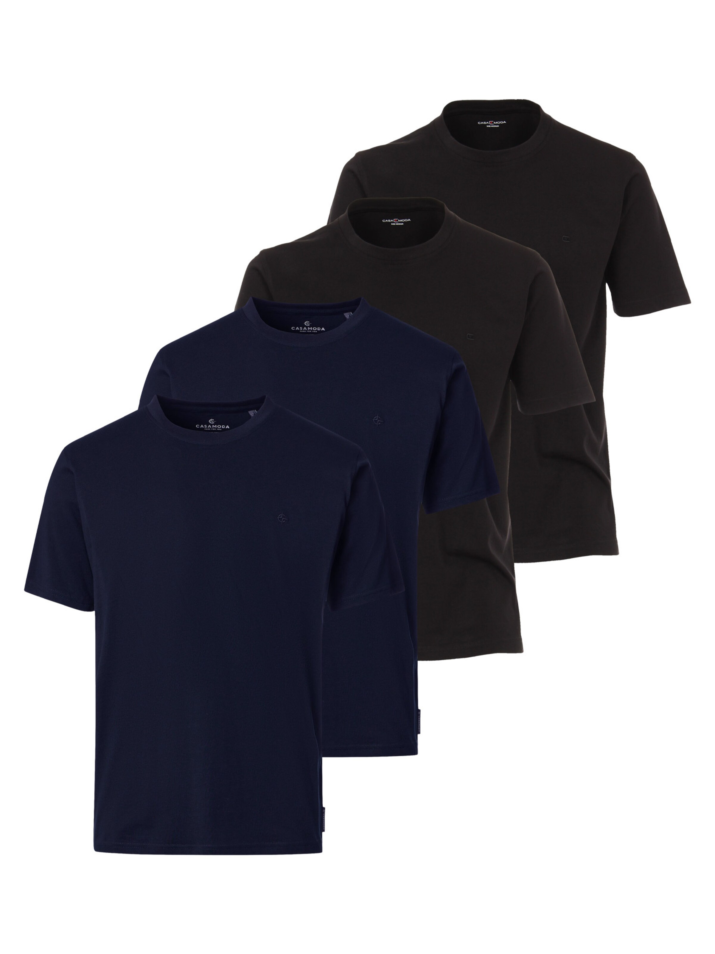 CASAMODA Shirt 'Basic' in mottled black, Item view