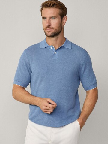 Hackett London Poloshirt in Blau: Vorderseite