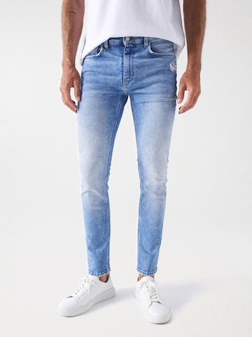 Skinny Jean Salsa Jeans en bleu : devant