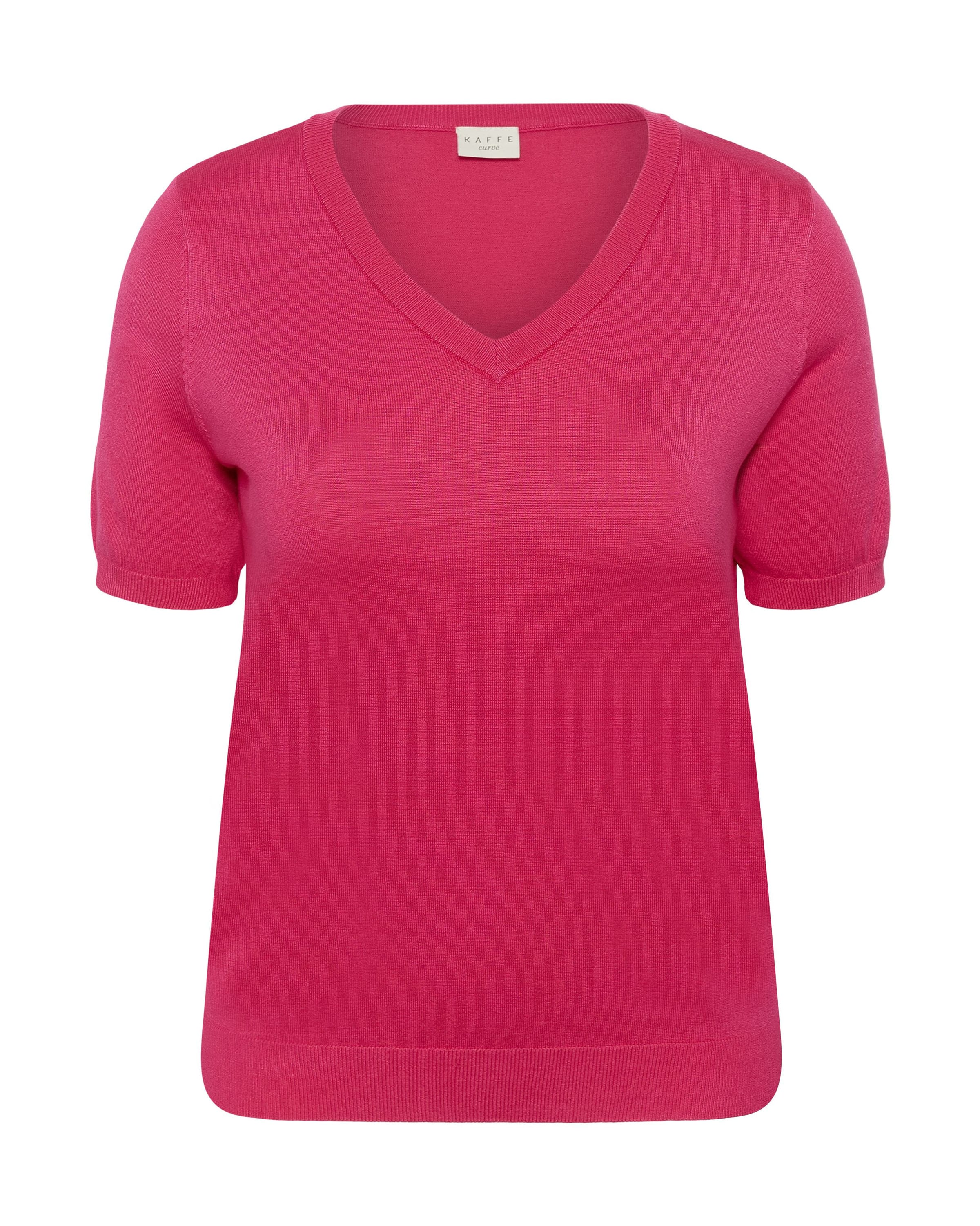 KAFFE CURVE Sweter 'KClizzy' w kolorze czerwony: przód