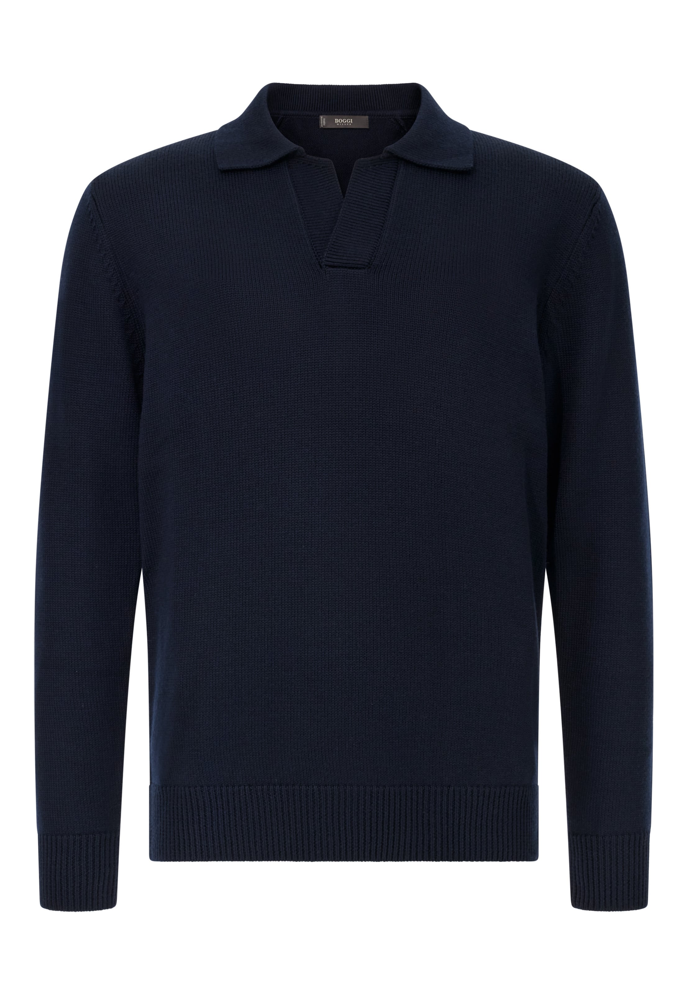 Pull-over Boggi Milano en bleu : devant