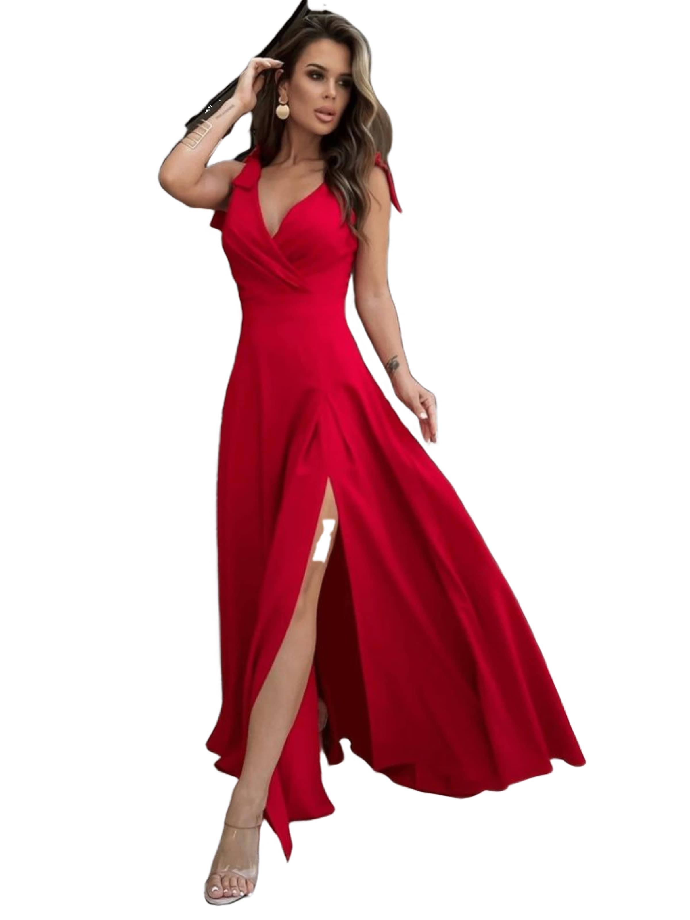 JANE's Evening Dress in Red: front
