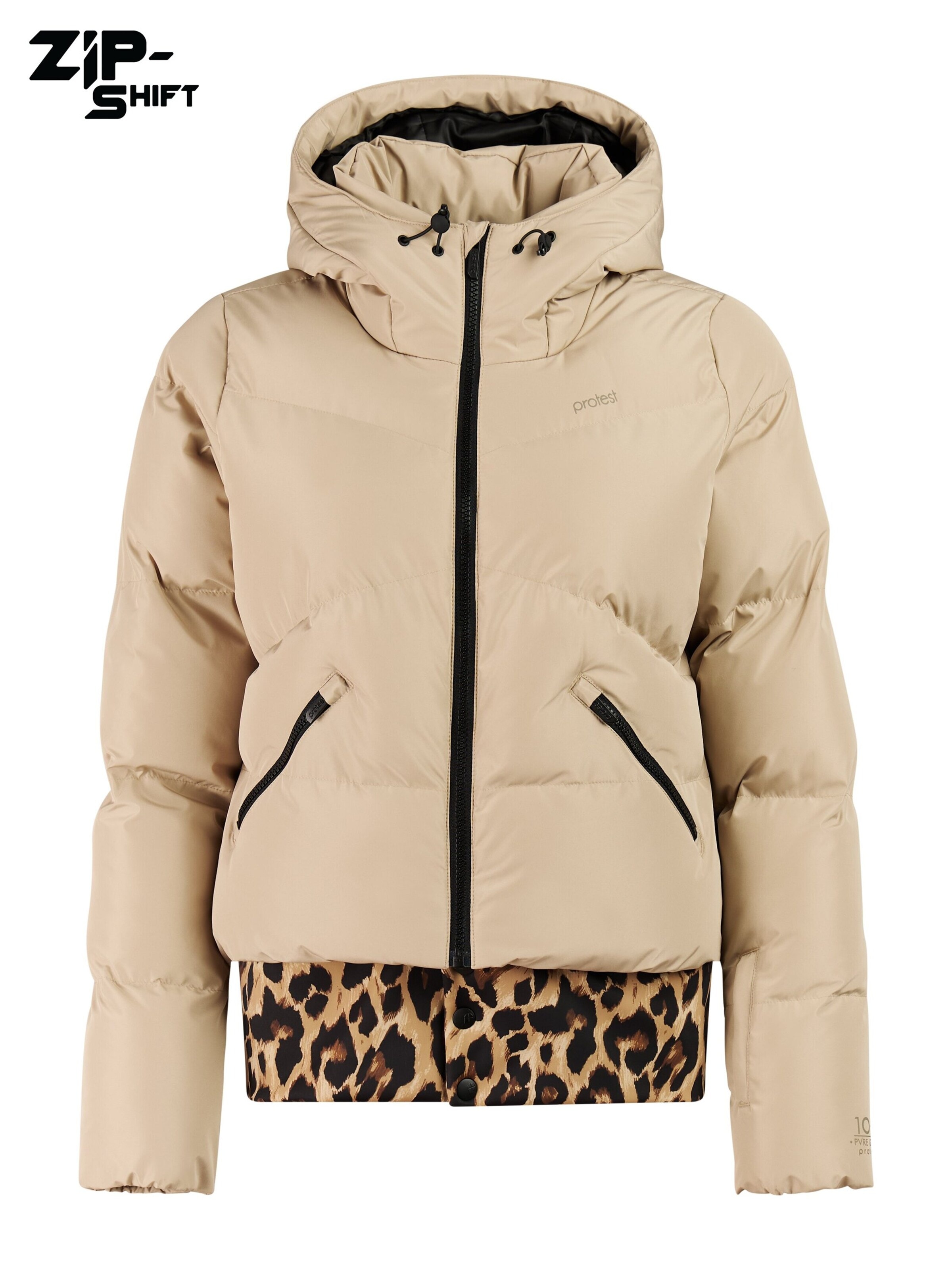 PROTEST Sportjacke 'PRTPreppydos'‌‌‌‌‌‌‌‌ in Braun: Vorderseite