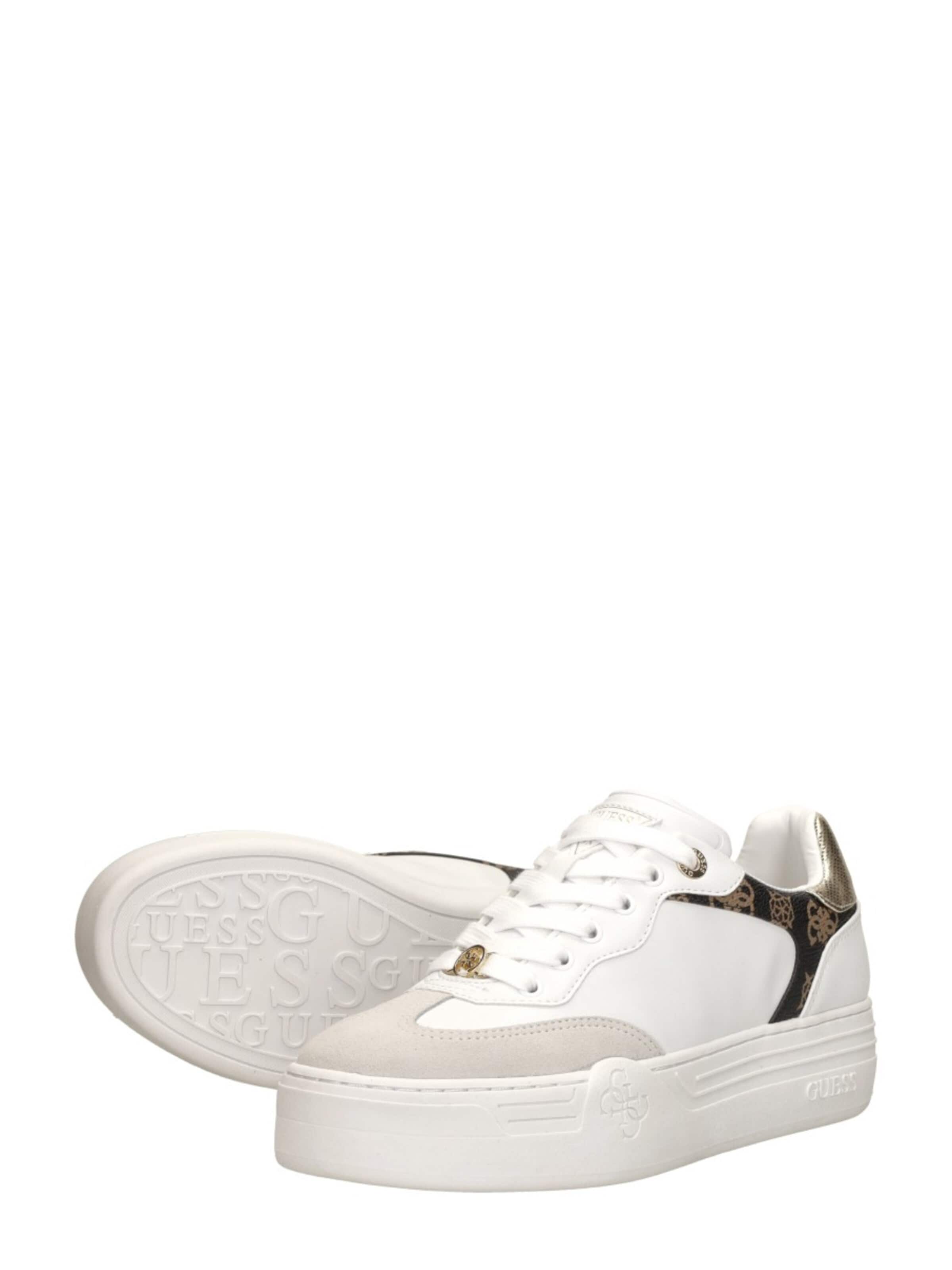 Baskets basses 'Swole' GUESS en blanc