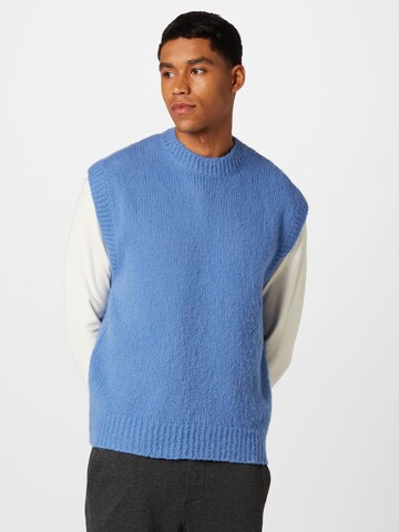 Won Hundred Sweater Vest 'Kaiden' in Blue: front