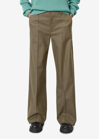 Marc O'Polo DENIM Loose fit Pleated Pants in Beige: front