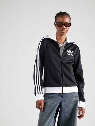 ADIDAS ORIGINALS Ζακέτα φούτερ 'Beckenbauer' σε μαύρο: μπροστά