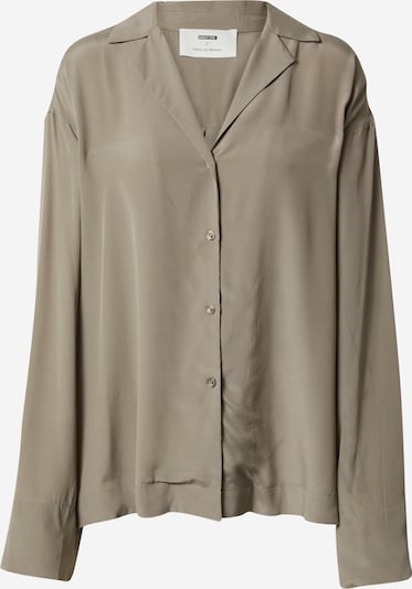 ABOUT YOU x Marie von Behrens Blouse 'Lilia' in de kleur Taupe, Productweergave