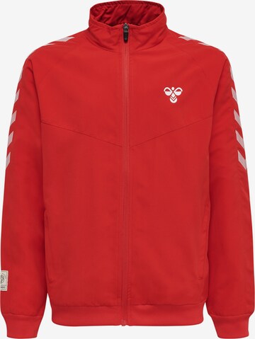 Hummel Sportjas in Rood: voorkant