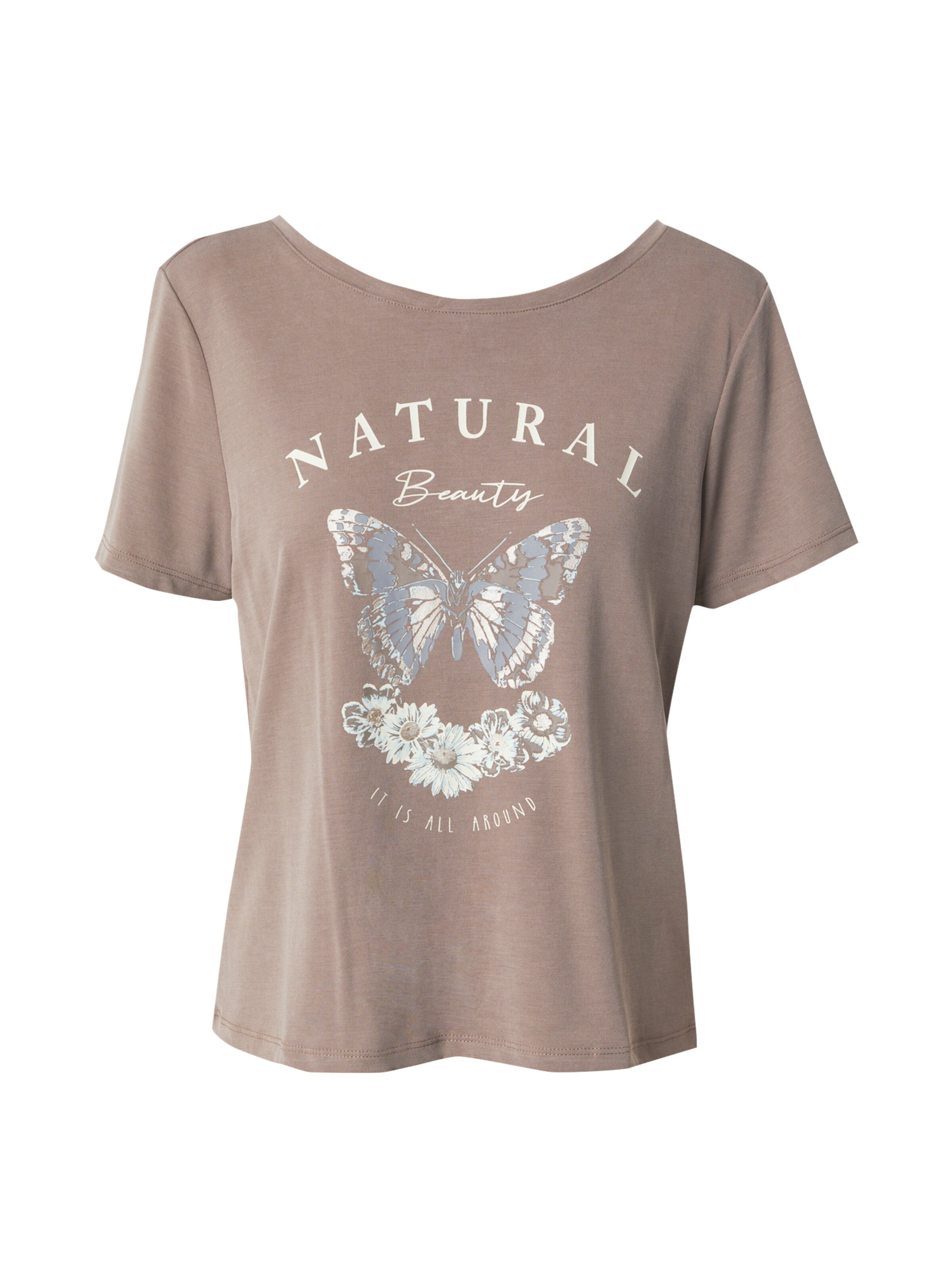 ONLY Tričko 'ONLFREE' – hnědá: přední strana