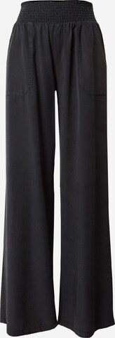 True Religion Wide Leg Hose in Schwarz: predná strana