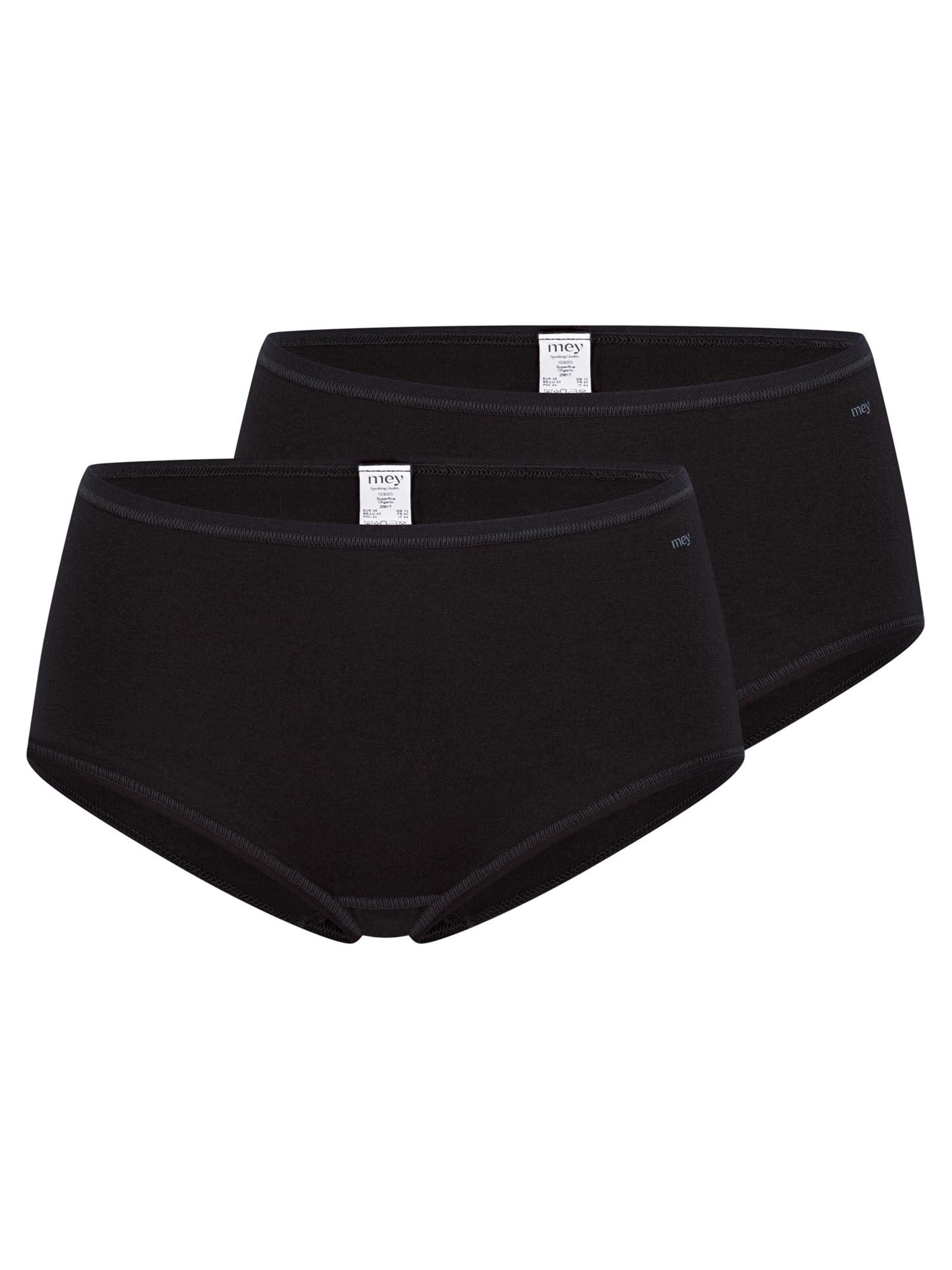 Mey Panty 'Cotton'‌‌‌‌‌‌‌‌ in Schwarz: Vorderseite