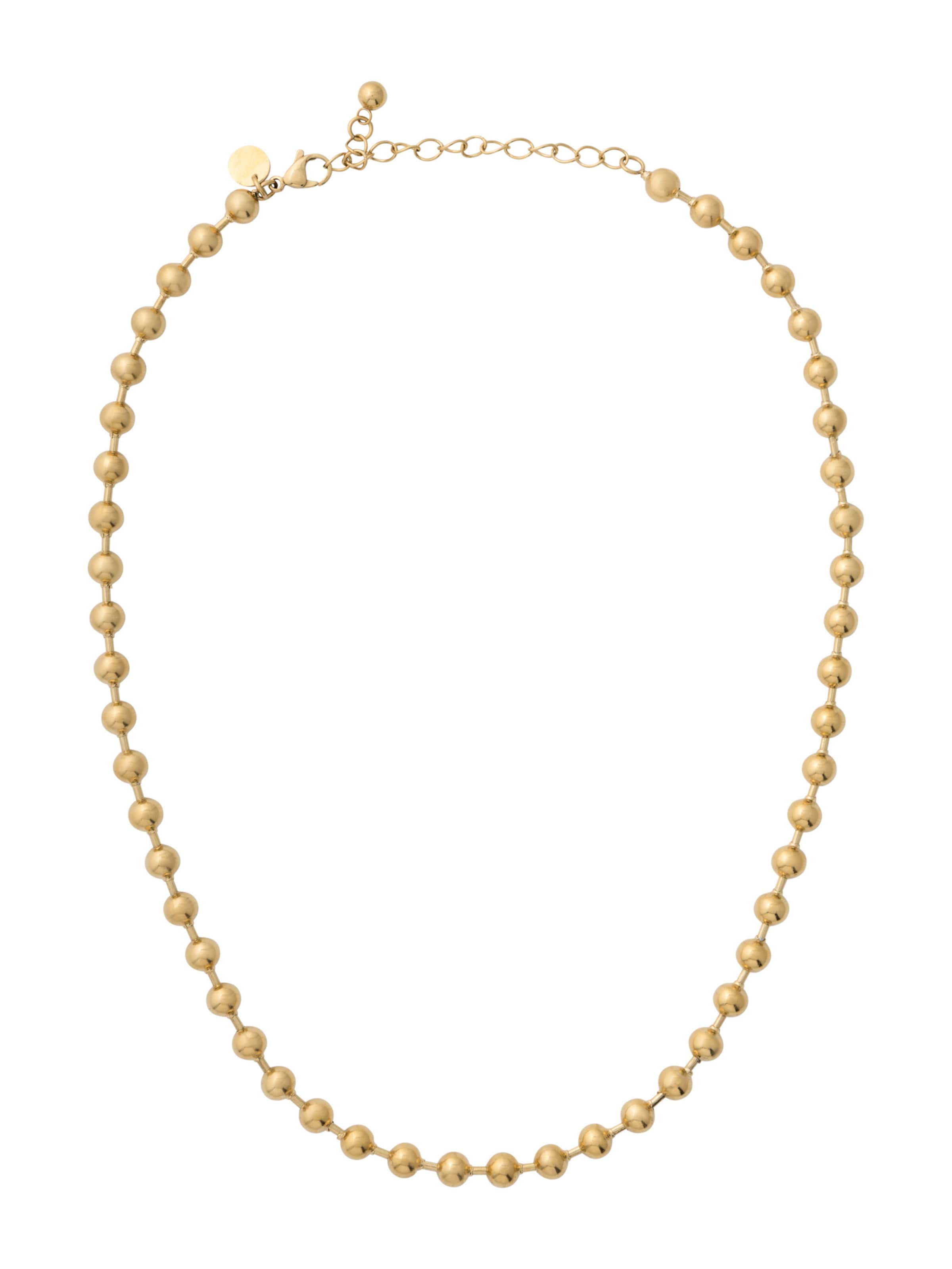 A&C Oslo – Nordic Design Jewellery Ketting 'Steel' in Goud: voorkant