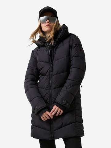 Bogner Fire + Ice Mantel 'Aenny' in Schwarz: Vorderseite