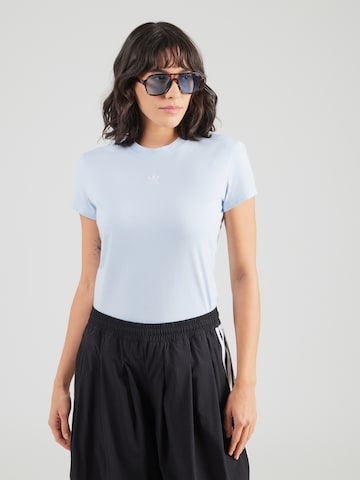 T-shirt 'Essentials' ADIDAS ORIGINALS en bleu : devant