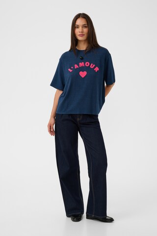 CULTURE - Camiseta 'CUAmour' en azul