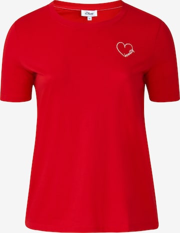 s.Oliver T-Shirt in Rot: Vorderseite
