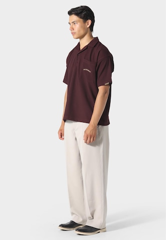 Pas De Monaco Poloshirt 'WAFFLE' in Rot
