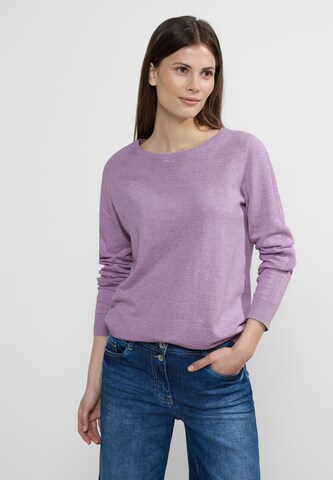 CECIL Sweater in Purple: front