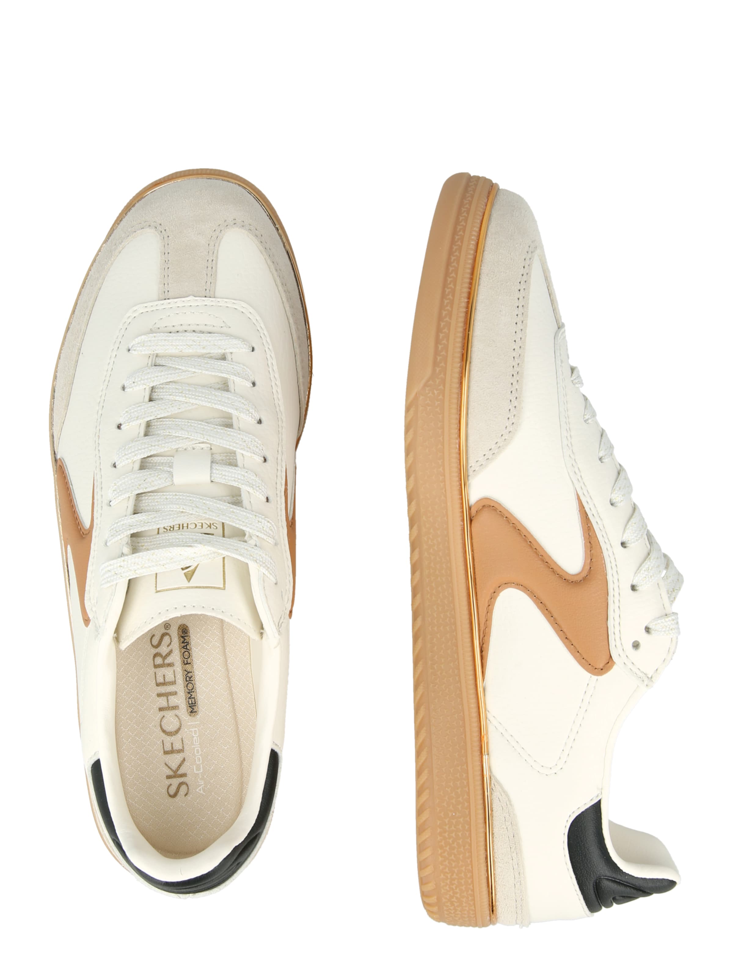 SKECHERS Ниски маратонки 'HOTSHOT - LIVING LUXE' в бяло