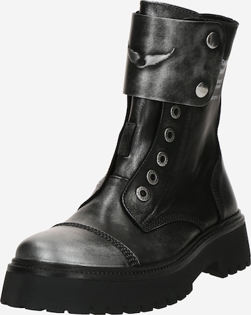 Ghete cu șireturi 'JOE' de la Zadig & Voltaire pe negru: față