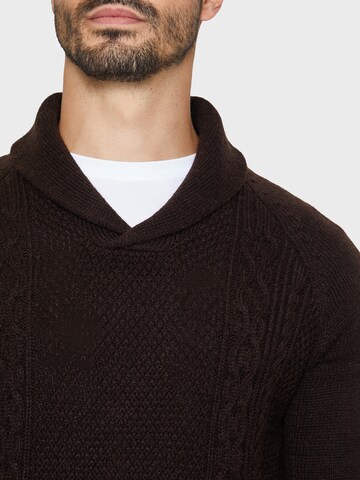 Threadbare Sweater 'Trojan' in Brown