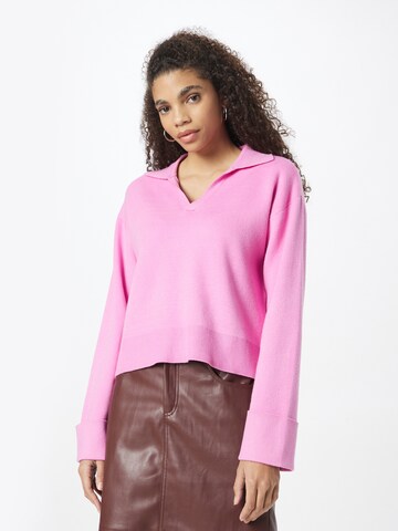 VERO MODA Sweater 'GOLD NEEDLE' in Pink: front