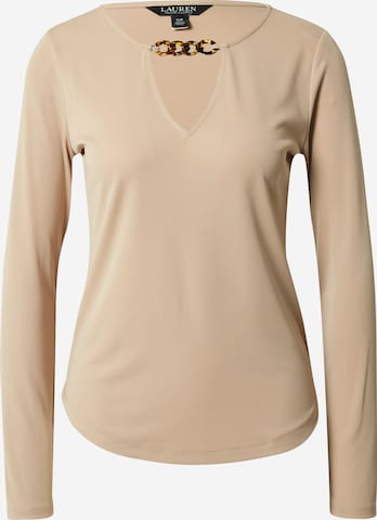 Lauren Ralph Lauren - Camisa 'CLIANTHA' em bege: frente