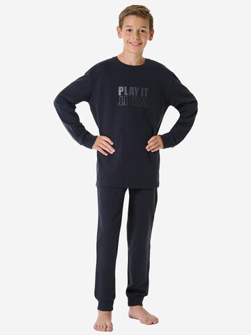 SCHIESSER Pajamas in Blue: front