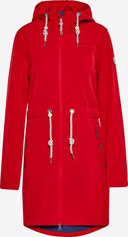 Schmuddelwedda Raincoat in Red: front