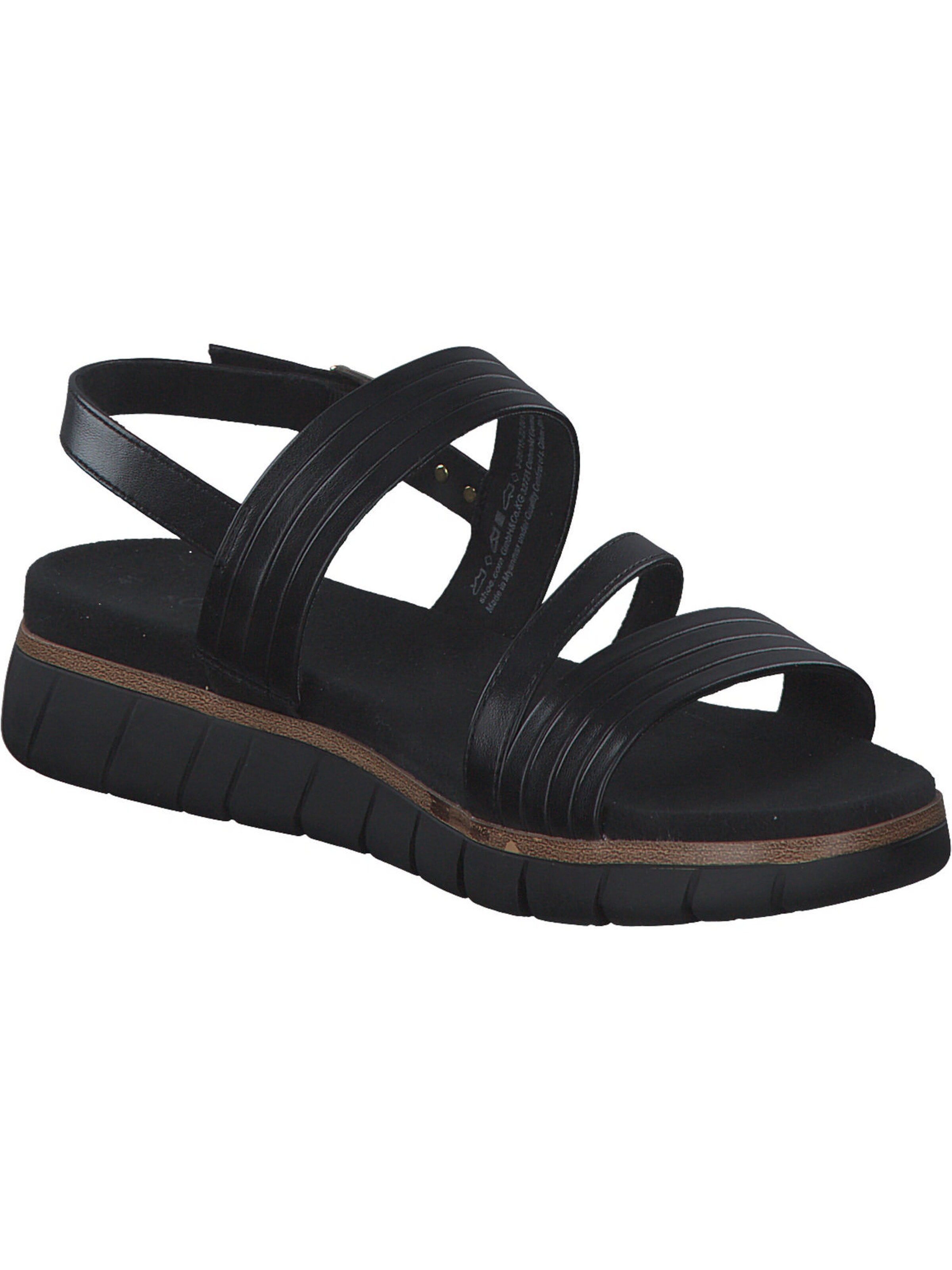 s.Oliver Sandalen met riem in Zwart